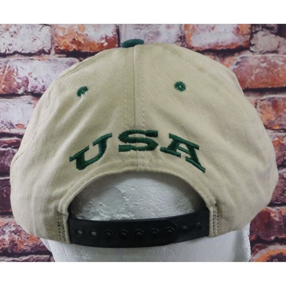 NWT Vintage Craftsman USA Snapback Hat Beige & Green Baseball Cap Adjustable Siz - Picture 3 of 6